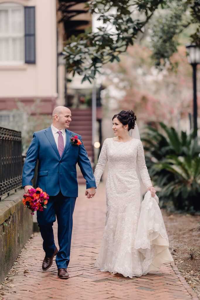 Their Elopement Captured Savannah's Beauty