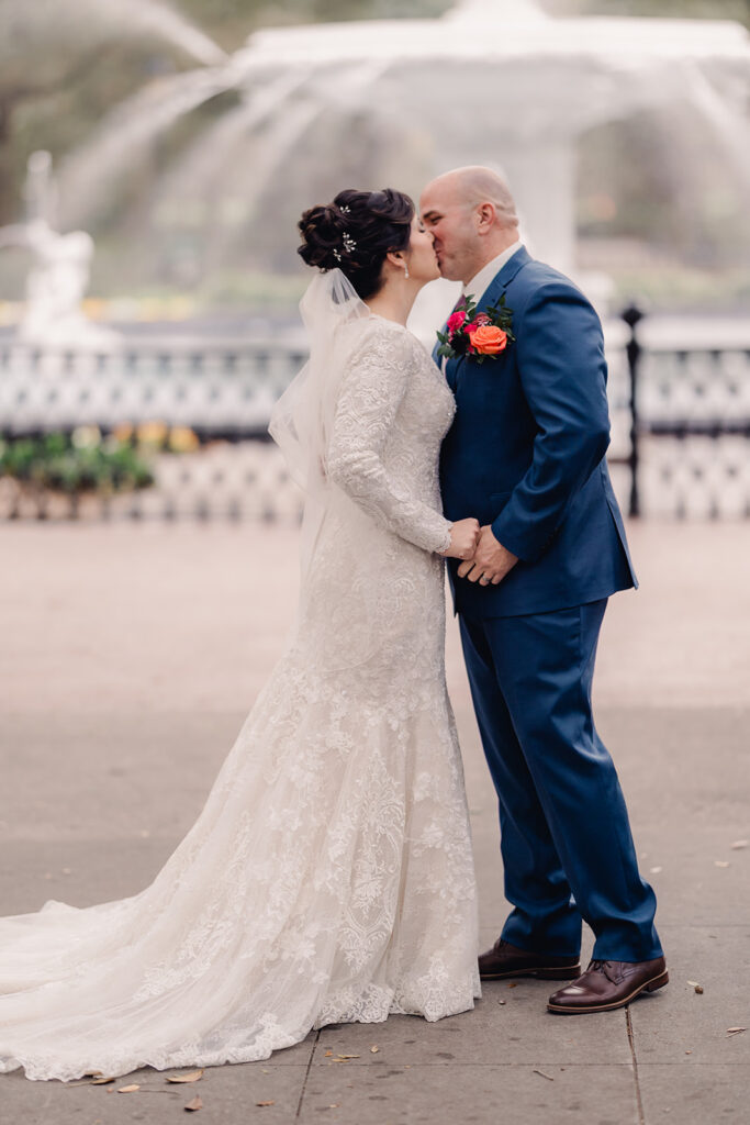Their Elopement Captured Savannah's Beauty