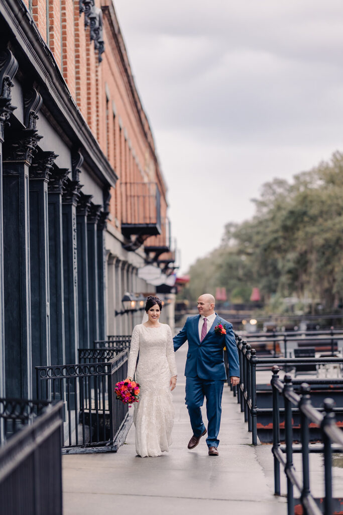 Their Elopement Captured Savannah's Beauty