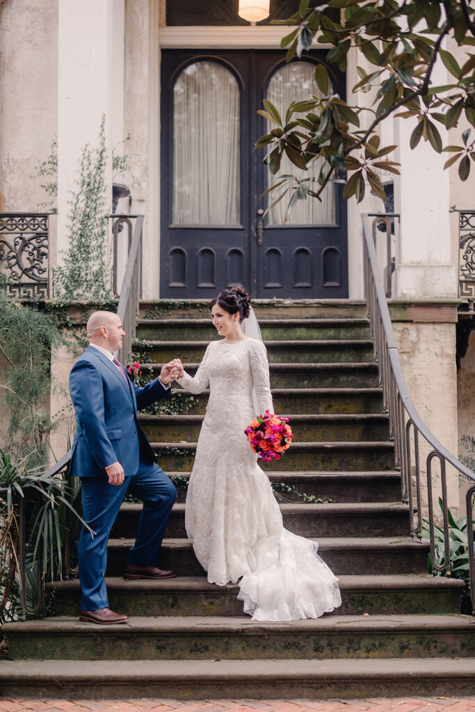 Their Elopement Captured Savannah's Beauty