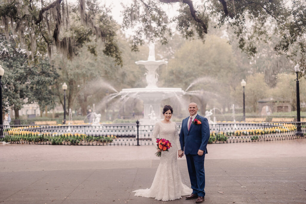 Their Elopement Captured Savannah's Beauty