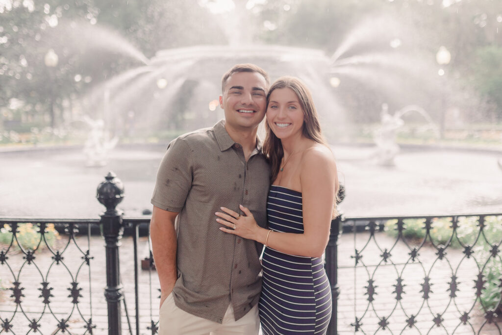 Unforgettable Rainy-Day Proposal in Savannah