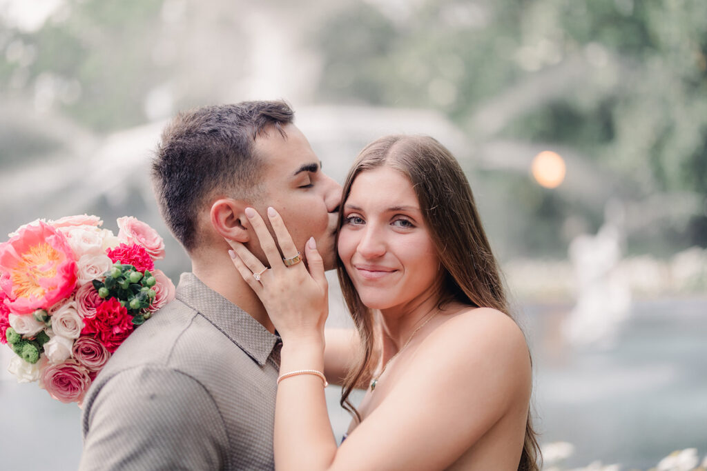 Unforgettable Rainy-Day Proposal in Savannah