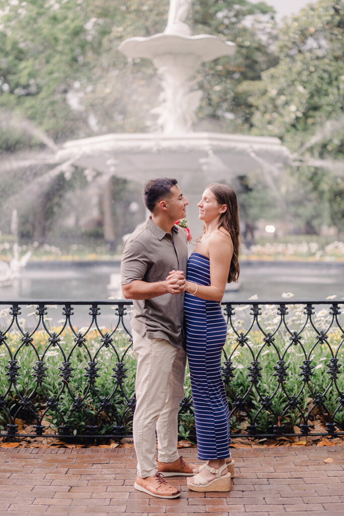 Unforgettable Rainy-Day Proposal in Savannah