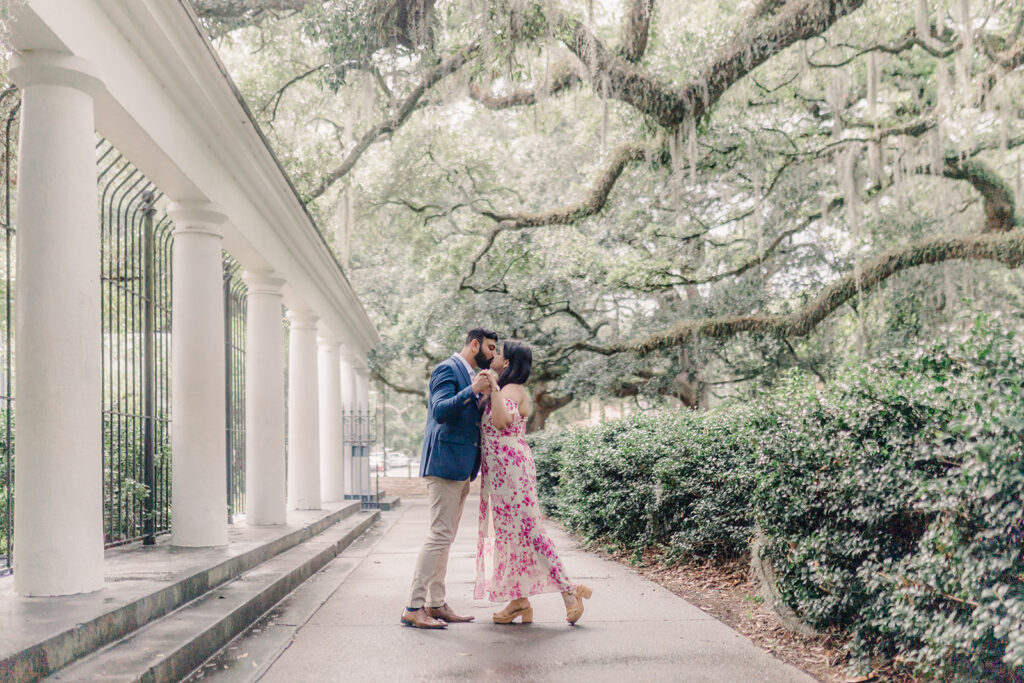 A Romantic Surprise Proposal at Forsyth Park