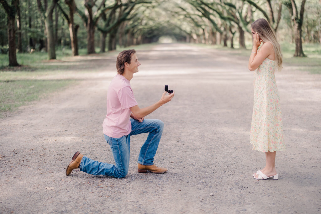 She Had No Idea: Surprise Proposal at Wormsloe