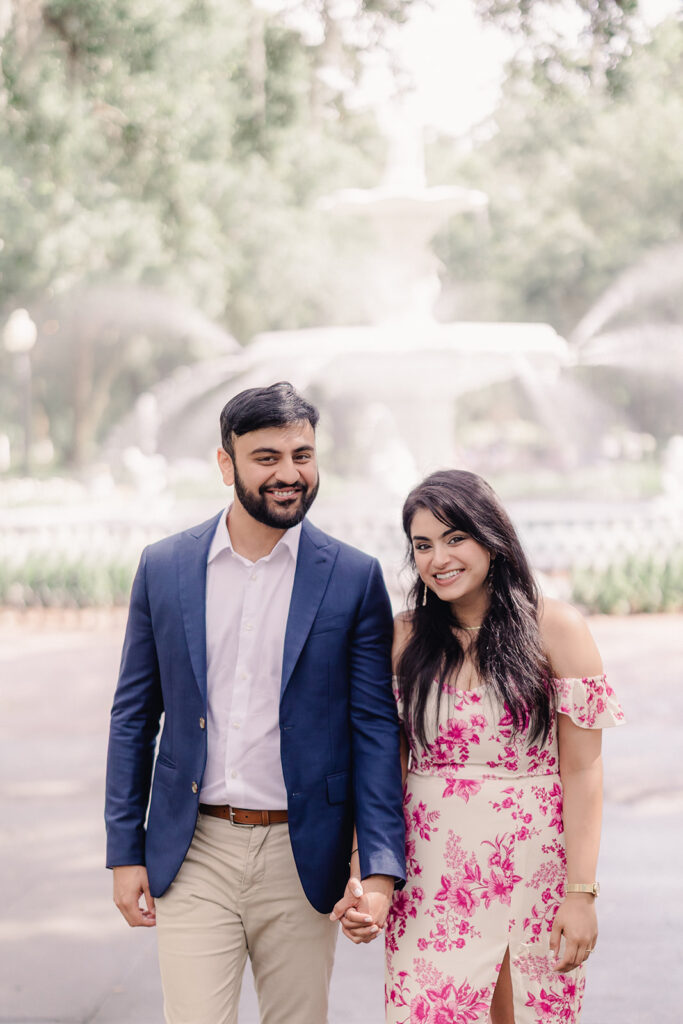 A Romantic Surprise Proposal at Forsyth Park