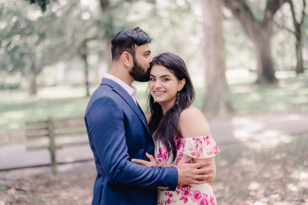 A Romantic Surprise Proposal at Forsyth Park