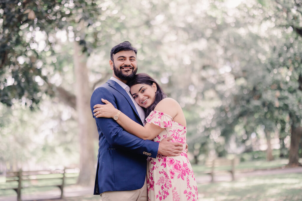 A Romantic Surprise Proposal at Forsyth Park