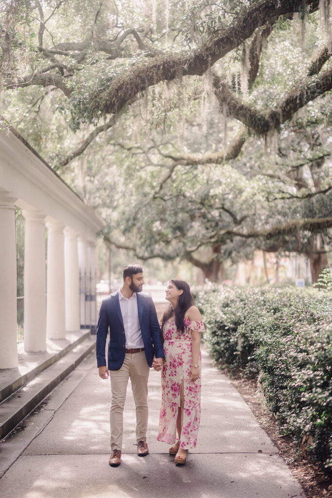 A Romantic Surprise Proposal at Forsyth Park