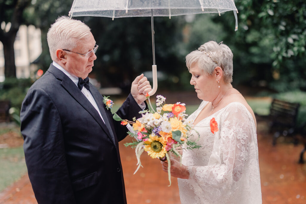 A Rainy-Day Savannah Elopement