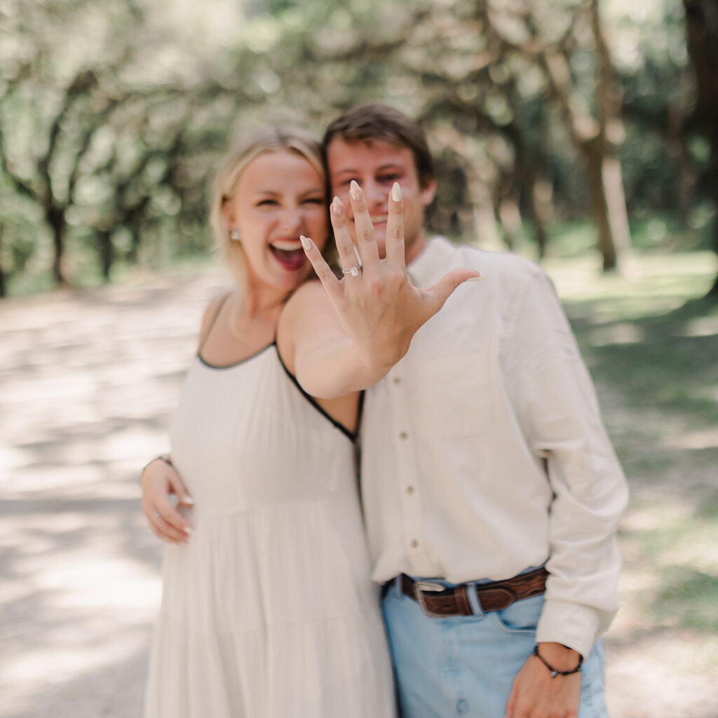 A Picture-Perfect Proposal on the Avenue of Oaks