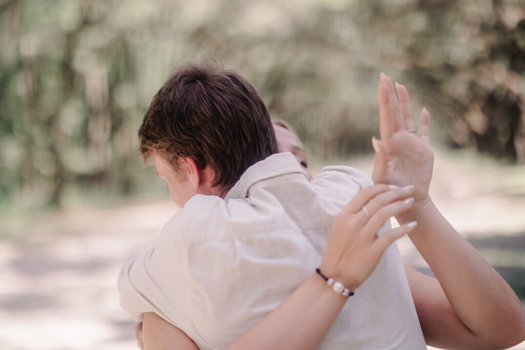 A Picture-Perfect Proposal on the Avenue of Oaks