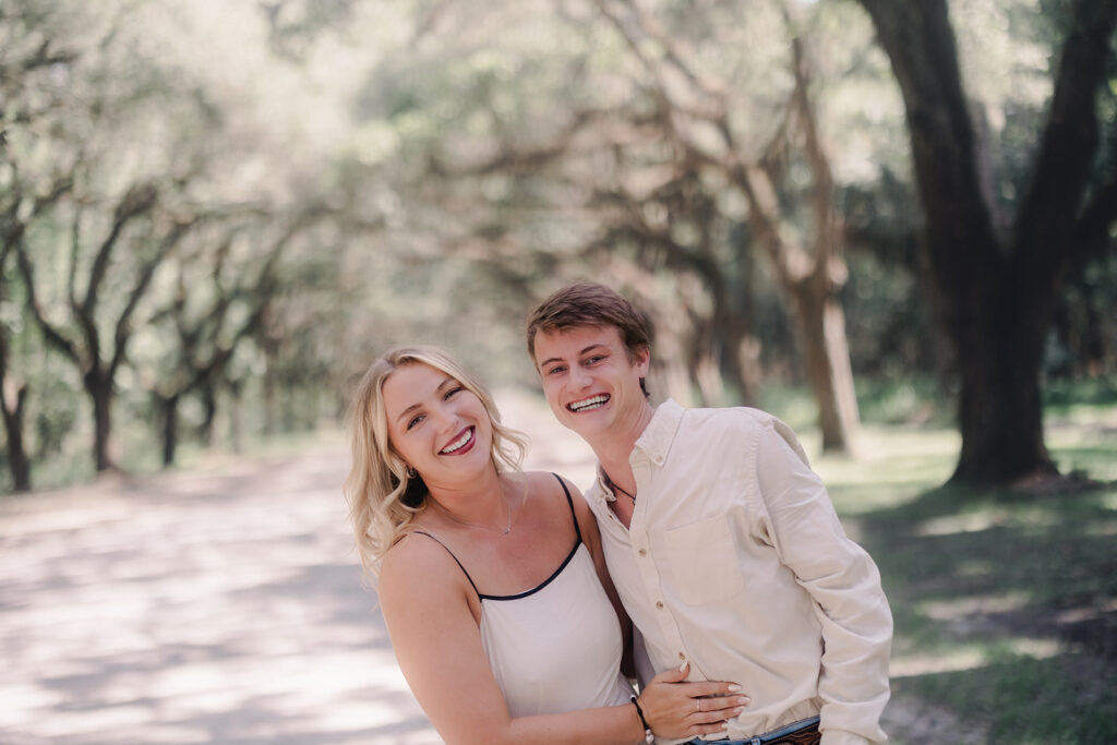A Picture-Perfect Proposal on the Avenue of Oaks