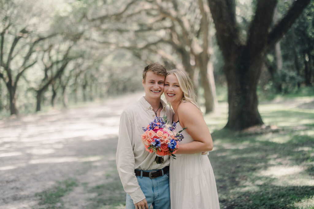 A Picture-Perfect Proposal on the Avenue of Oaks