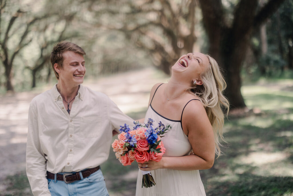 A Picture-Perfect Proposal on the Avenue of Oaks