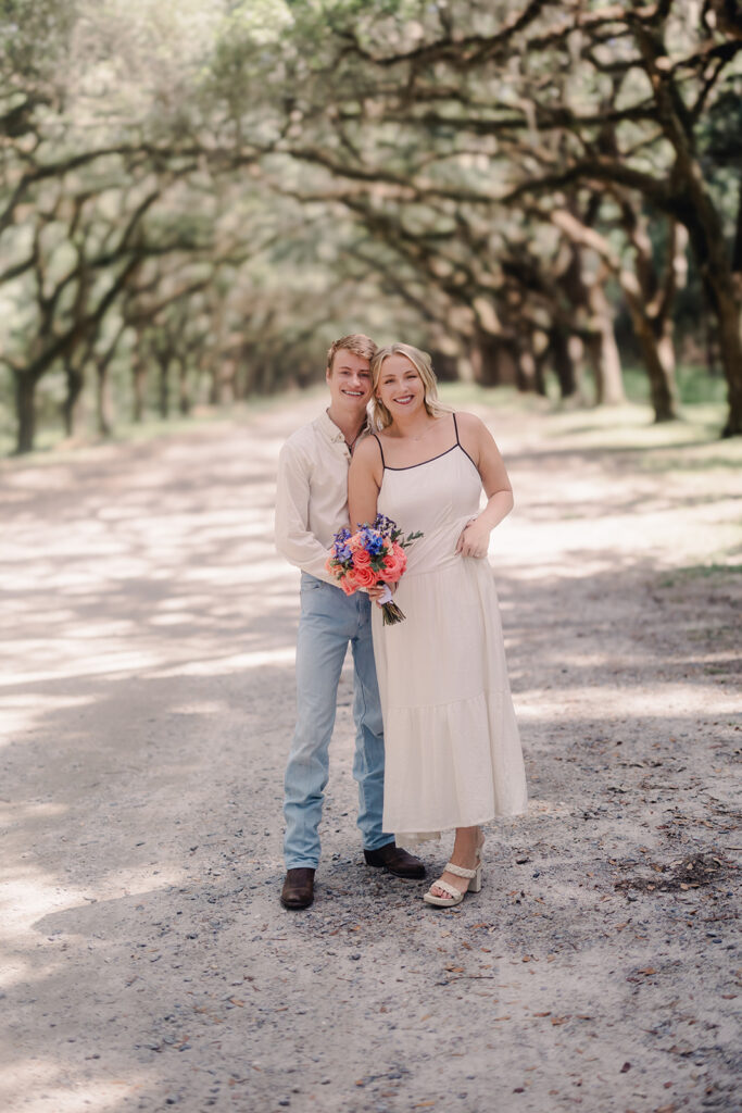 A Picture-Perfect Proposal on the Avenue of Oaks