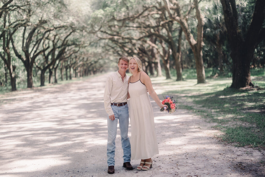 A Picture-Perfect Proposal on the Avenue of Oaks