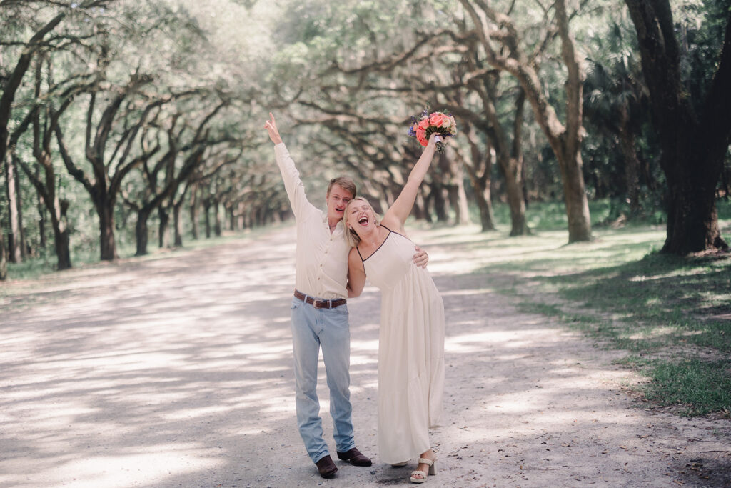 A Picture-Perfect Proposal on the Avenue of Oaks