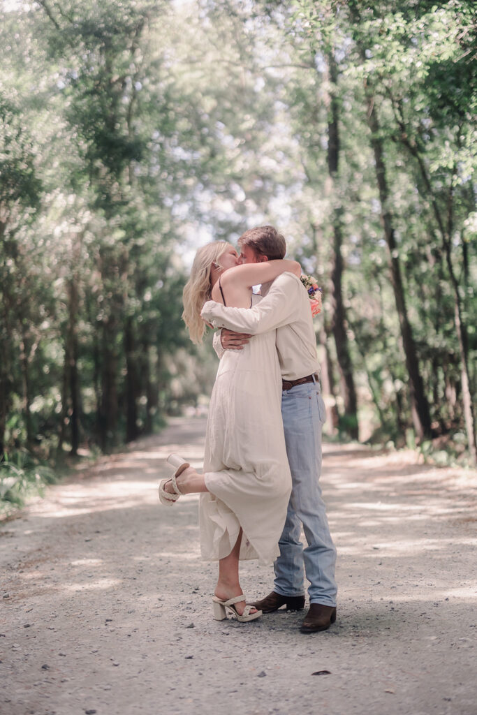 A Picture-Perfect Proposal on the Avenue of Oaks