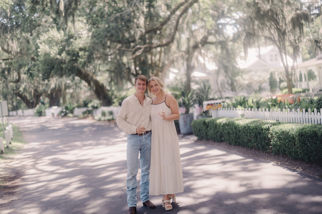 A Picture-Perfect Proposal on the Avenue of Oaks