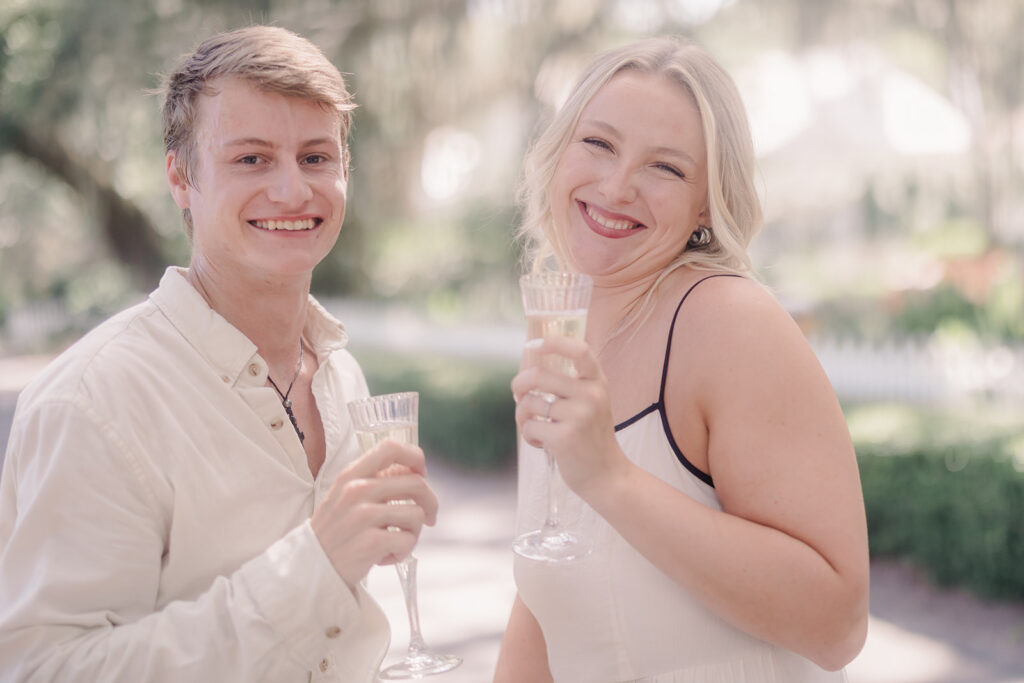 A Picture-Perfect Proposal on the Avenue of Oaks