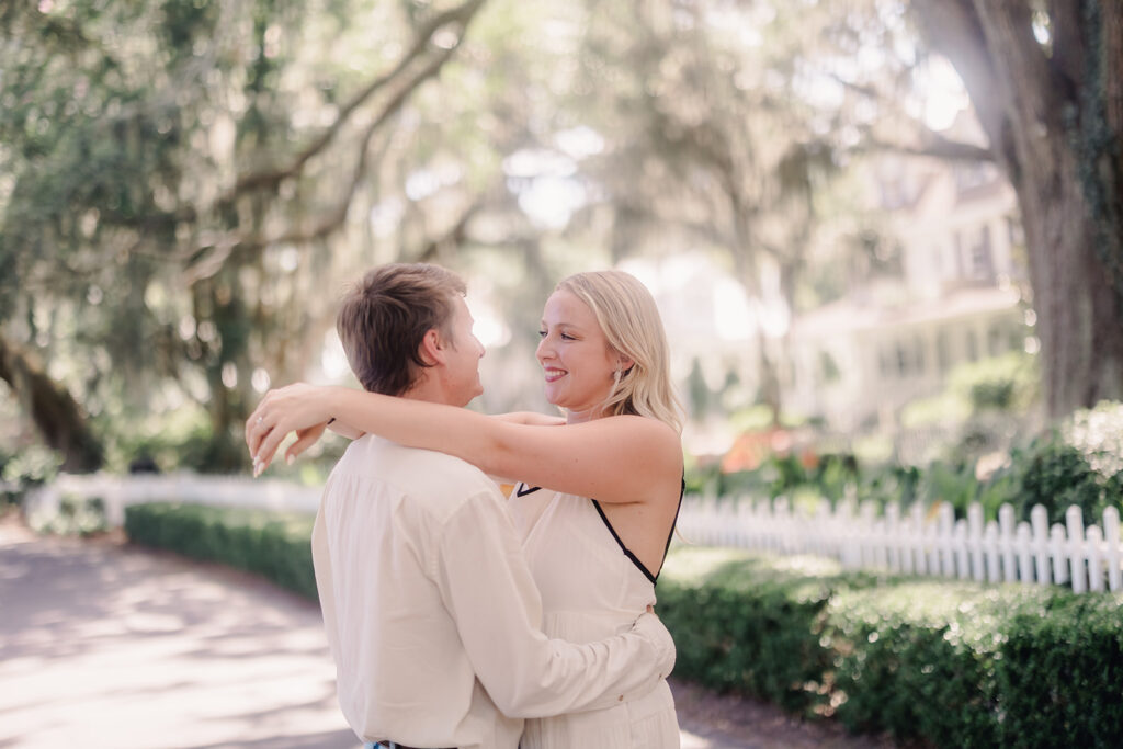 A Picture-Perfect Proposal on the Avenue of Oaks