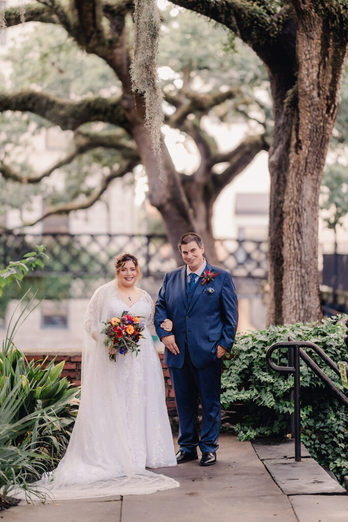 Rainy Day Elopement in Savannah