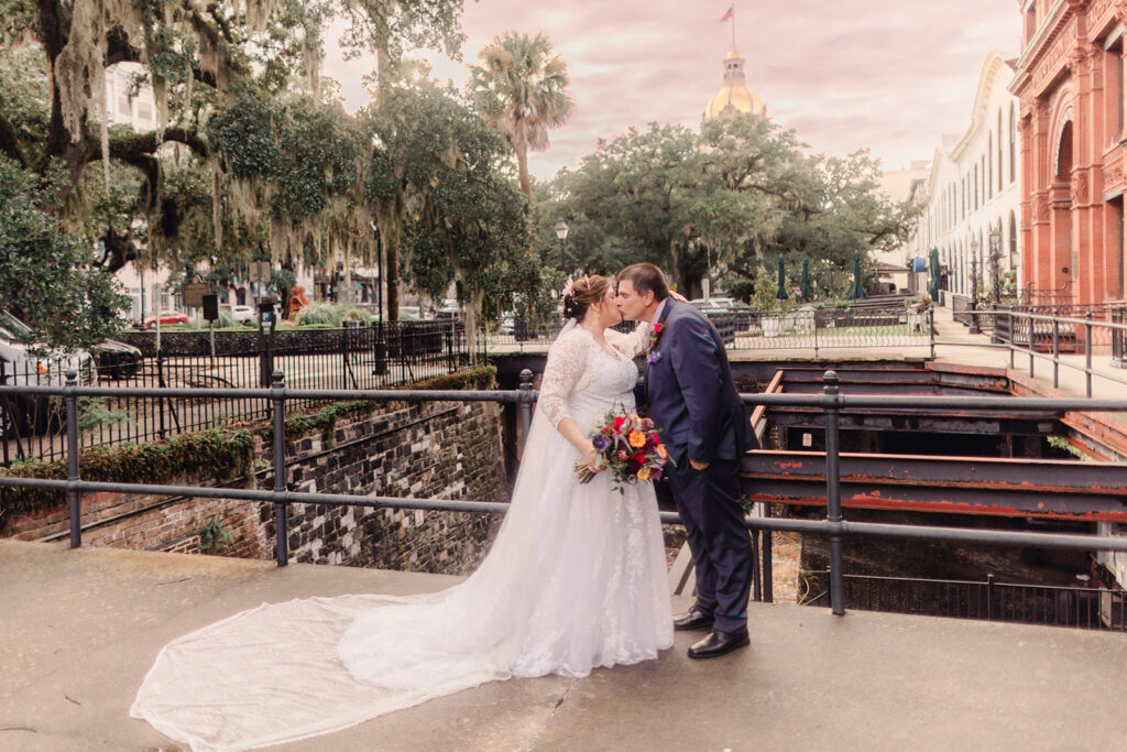 Rainy Day Elopement in Savannah