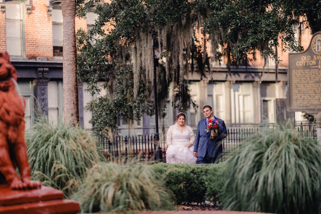 Rainy Day Elopement in Savannah