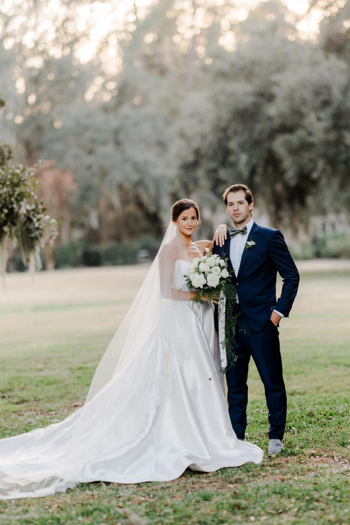 Wedding First Look - Bride and groom portraits during first look.