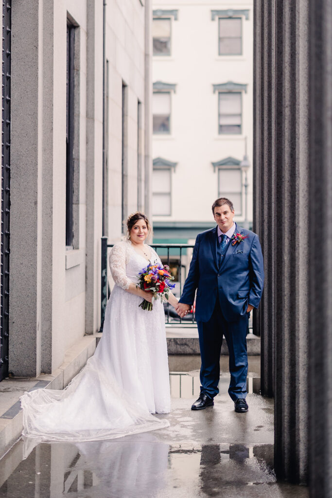 Rainy Day Elopement in Savannah