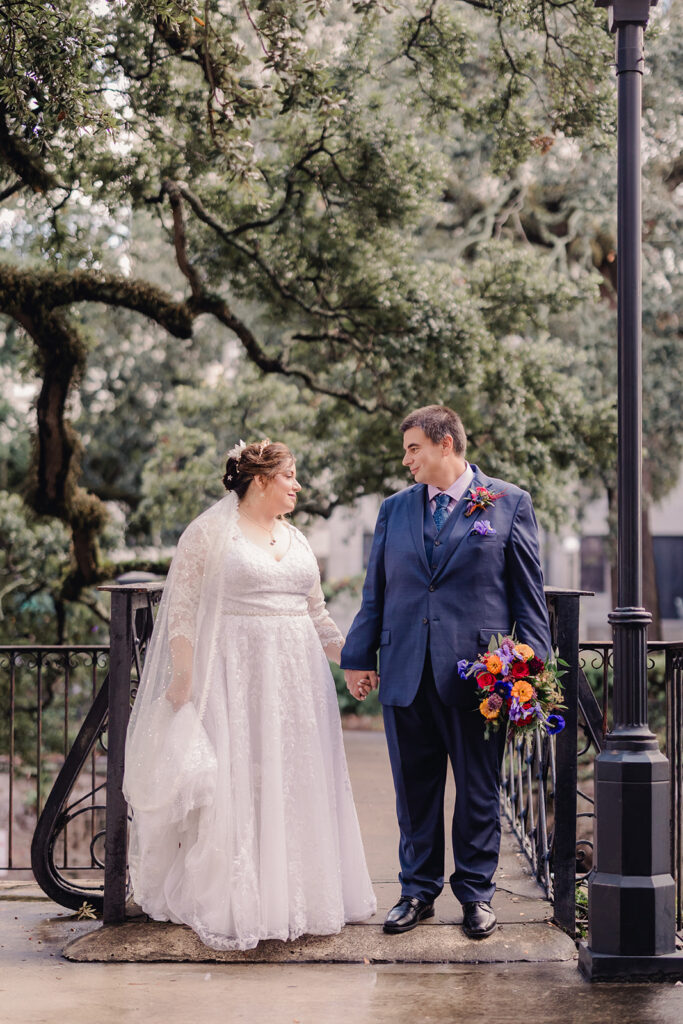 Rainy Day Elopement in Savannah