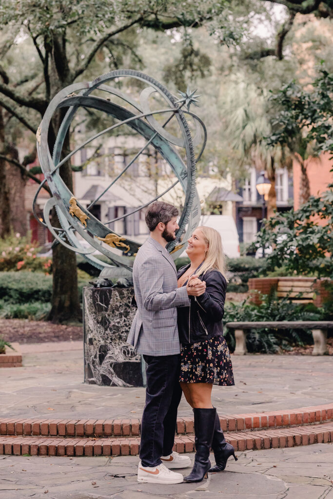 Savannah Troup Square Proposal - Esther Griffin Photography