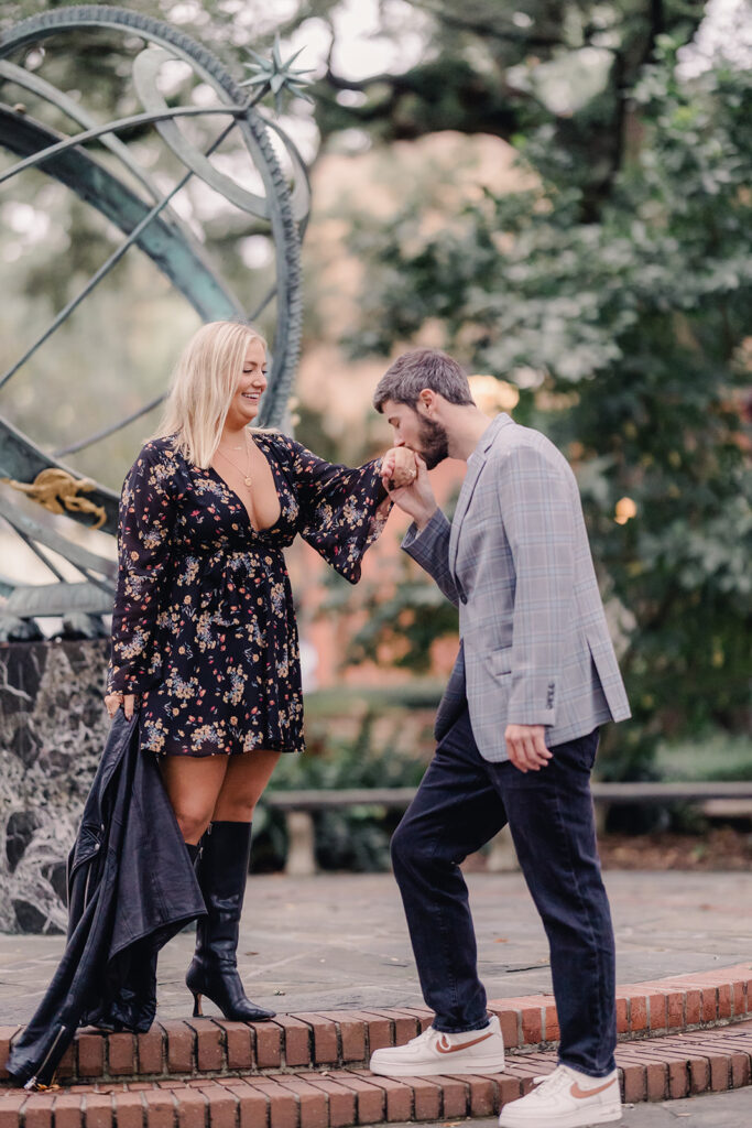 Savannah Troup Square Proposal - Esther Griffin Photography