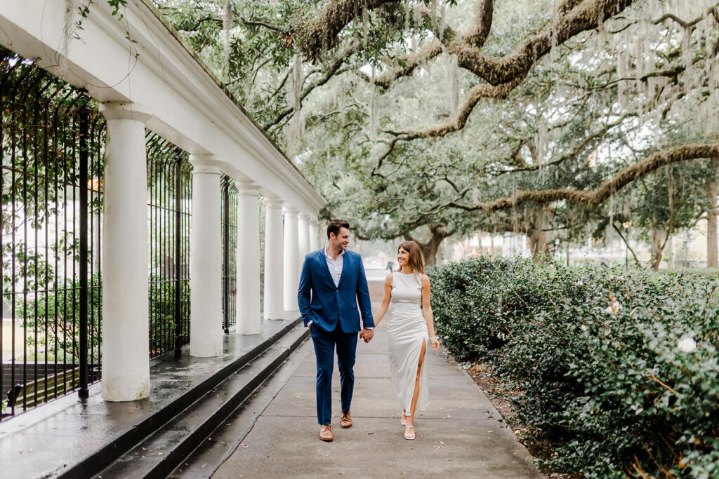Proposal at Forsyth Park's Fragrant Garden.