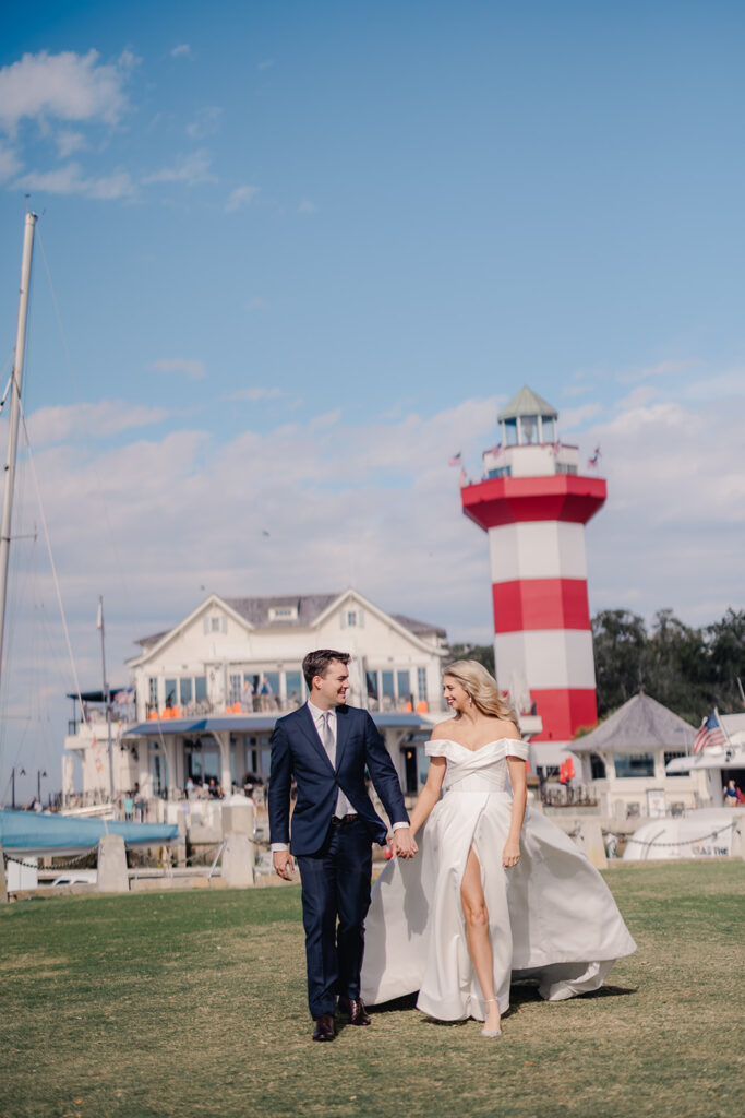 Wedding portraits at Sea Pines Resort.