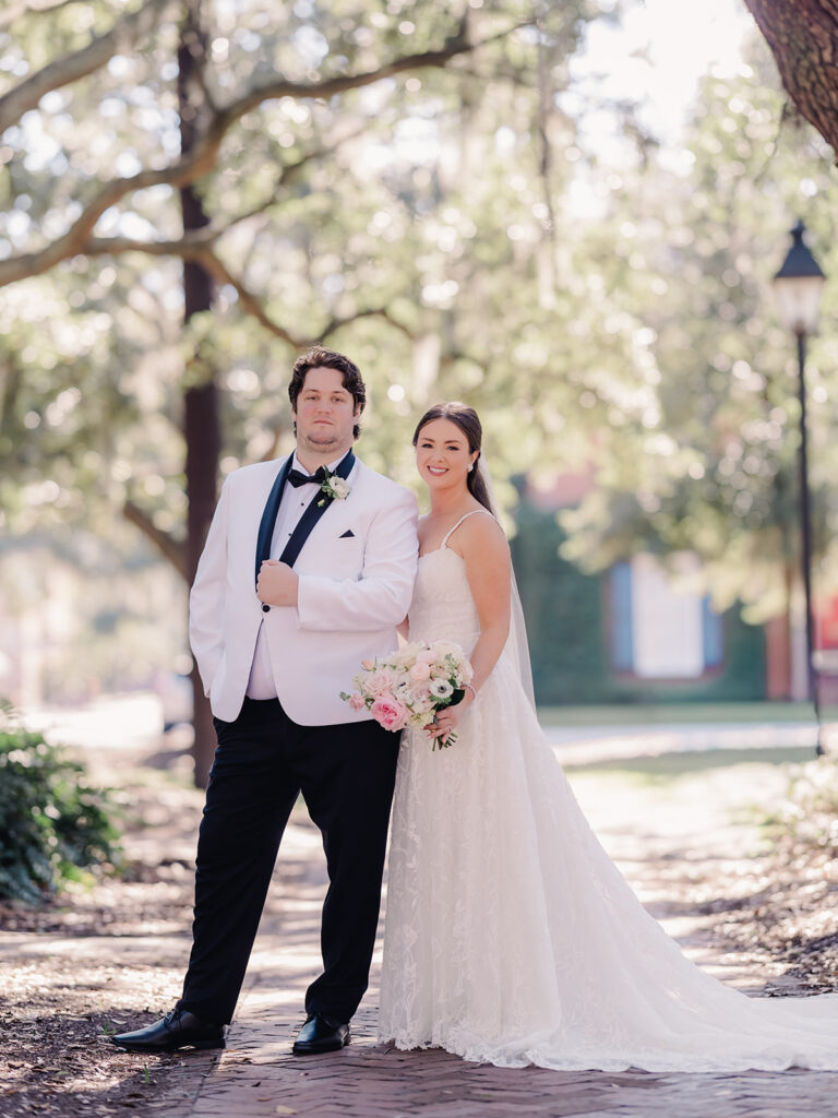 Wedding First Look - Bride and groom portraits. 