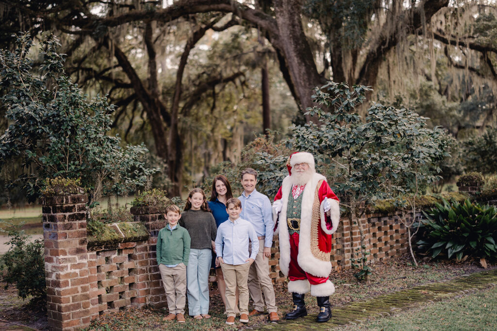 Santa photos with family.