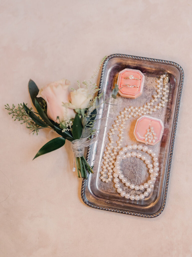 Bridal jewelry for Savannah elopement