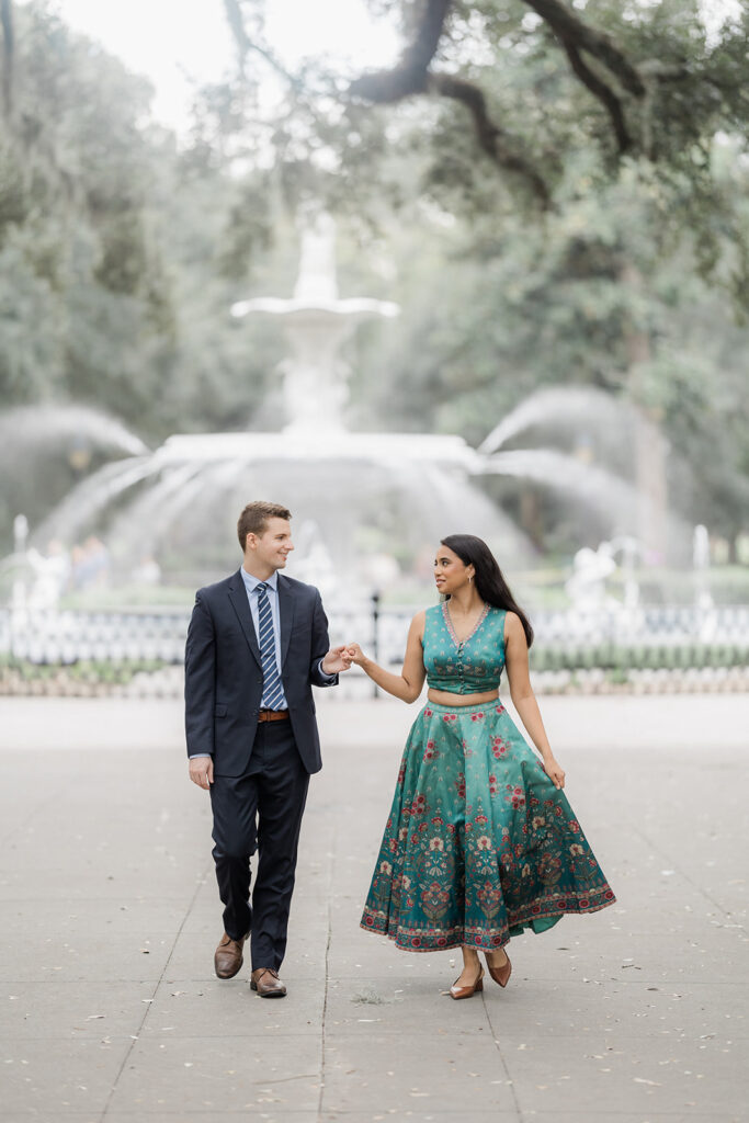 Forsyth Park / Savannah GA Engagement: Esther Griffin Photography