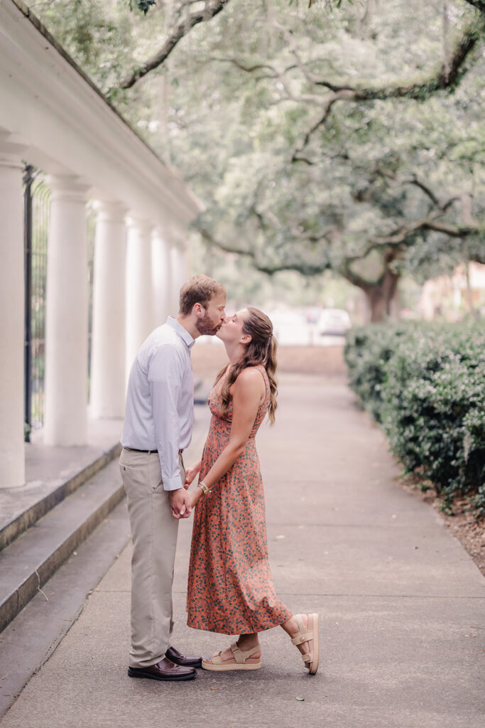 A proposal at Forsyth Park's Fragrant Garden.