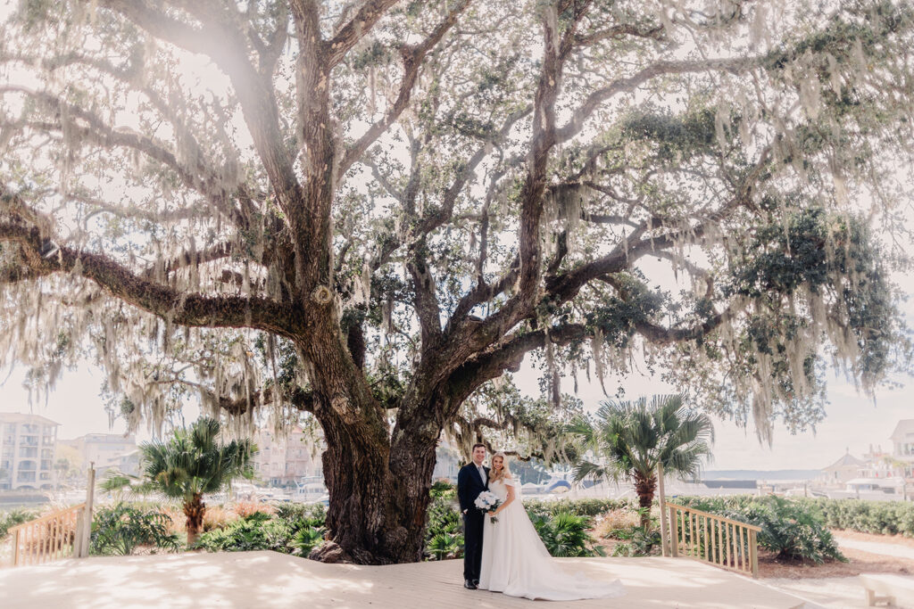 Wedding portraits at Sea Pines Resort.