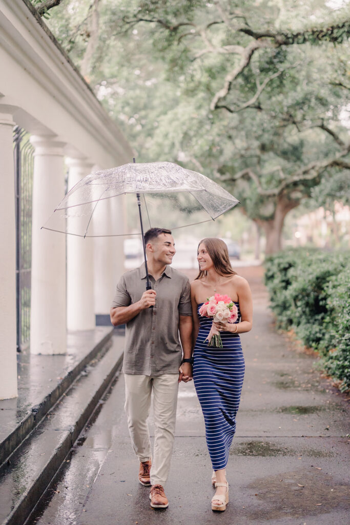 A proposal at Forsyth Park's Fragrant Garden.
