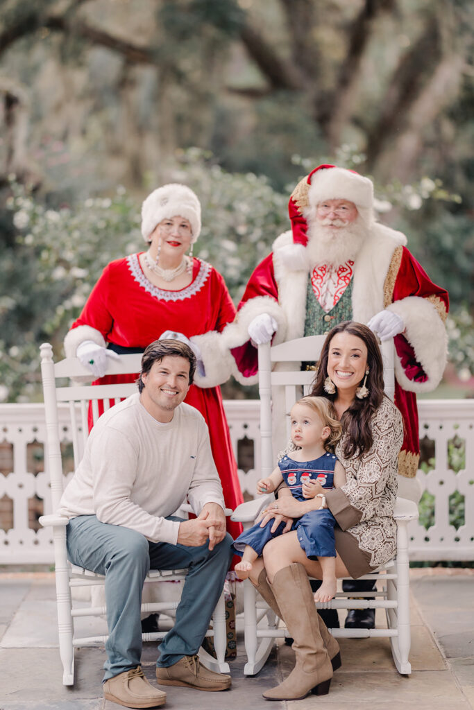 Santa photos with family.