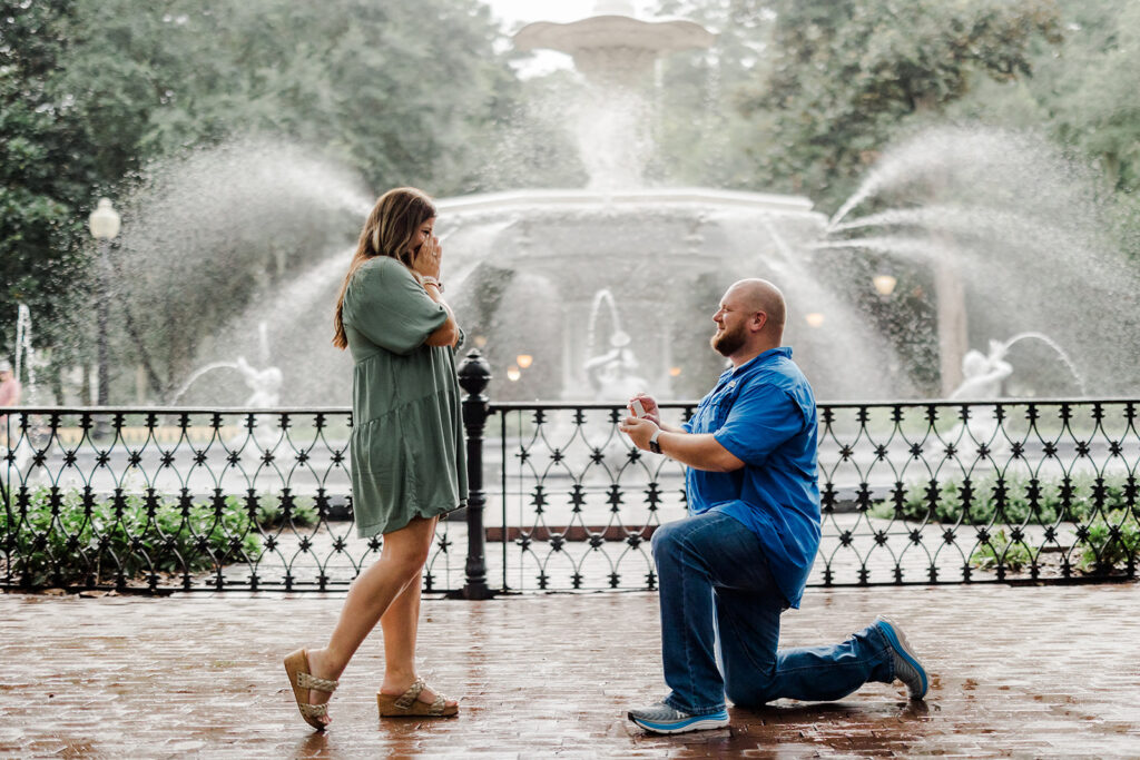Savannah proposal at Forsyth Park