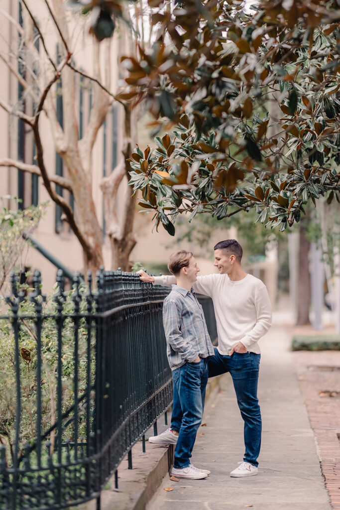 Same sex proposal photos in Savannah.