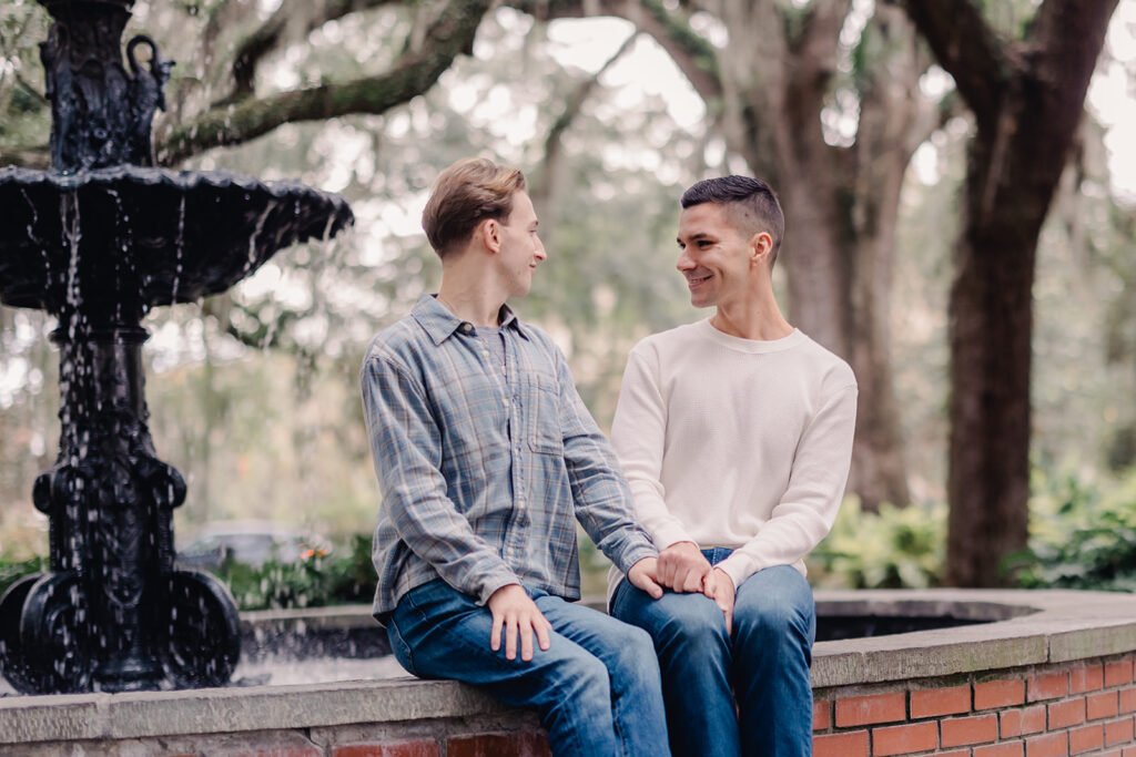 Same sex proposal photos in Savannah.