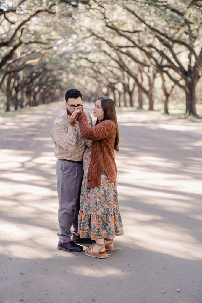 Proposal at Wormsloe Historic Site in Savannah, GA - Esther Griffin Photography