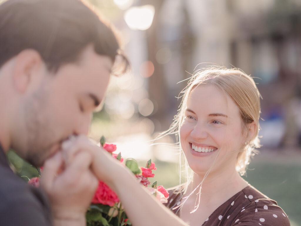 Whitefield Square Proposal - Esther Griffin Photography